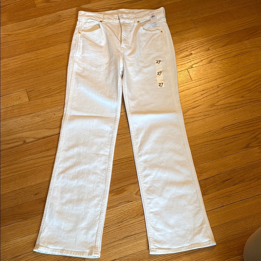 Gap Vintage Flare High Rise White Jeans Women’s Size 27/4R